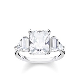 Thomas Sabo TR2262-051-14-50 Women's Ring with White Stones 925 Sterling Silver, Sterling Silver, Cubic Zirconia