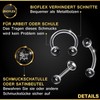 KJM Fashion Rook Earrings 1.2 mm 16 g Transparent Bioflex