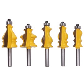 5Pcs/Set Router Bit Tenon Wood Milling Slot Cutter with 8mm Shank for Woodworking
