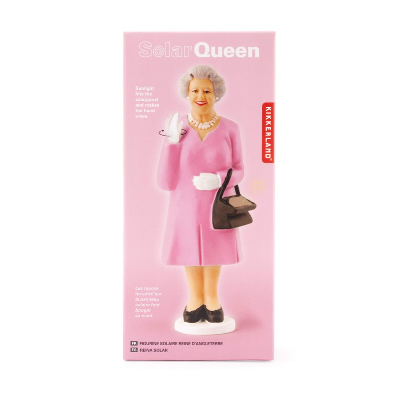 Kikkerland Figur winkenden Königin (Queen), solarbetriebene sortierte Farbe (1 Artikel)
