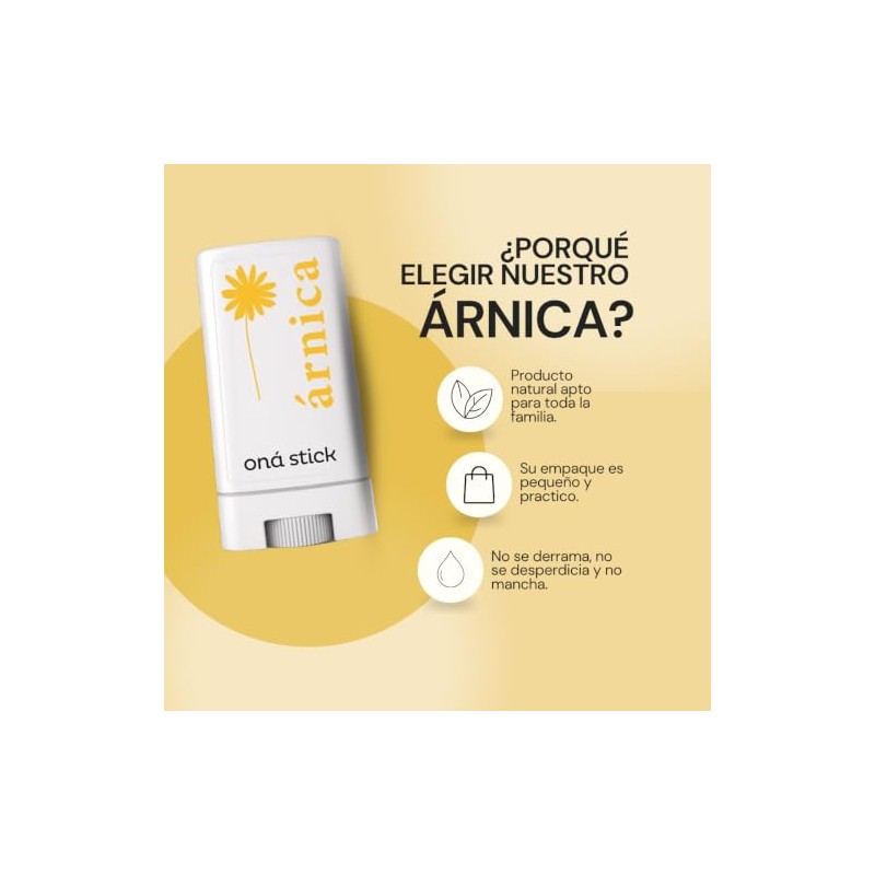 Paquete de 2 Arnica en barra con ingredientes naturales ¡Dile
