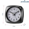 Atrium A610-7 Radio Alarm Clock Analogue Quartz No Ticking Large