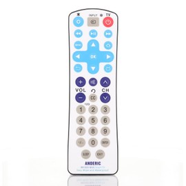 Anderic RR1003 Smart TV 1-Device Universal Waterproof with Easy Wipe Membrane Surface - Works All TV Brands - Hospitality