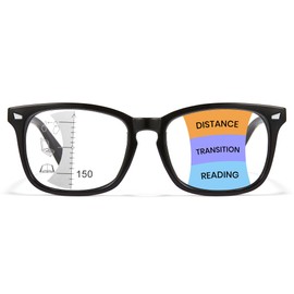 Cyxus Reading Glasses for Men and Women Multi Functional Photochromic Bifocal Anti Blue Light Square Trendy Frame X30