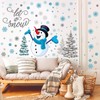 Soaoo 63 Pcs Winter Wall Decals Snowflakes Wall Stickers Removable
