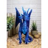 Ruth Thompson Fantasy Blue Check Mate Dragon With Majestic Horns