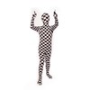 Morphsuits Black and White Check Kids Fancy Dress Costume -