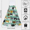susioy Cute Cat Kitten Head Hand Towels with Loop Set