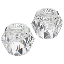Delta Faucet H61 Knob Handles for 2-Handle Roman Tub Faucets, Clear (sold in pairs)