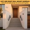 Right Side Wall Mounted handrail, Garge Door Stair Railing for