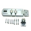 NU-Set 7-1/2-Inch Double Hinged Rolled Edges Steel Hasp with Flexible