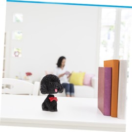 Hohopeti Shaking Head Puppy Model Car Ornaments Resin Material Decorative for Bobbing Head Dog