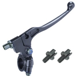 HOOUP 7/8" Dirt Bike Left Brake Clutch Handle Lever Perch for SSR110 KX65 YZ80 CRF50 XR50 DR125 KLX110 Coolster Apollo RFZ125 Tao Tao DB17 Chinese Pit Dirt Bike Coleman CT100U CT200U Mini Bike Black