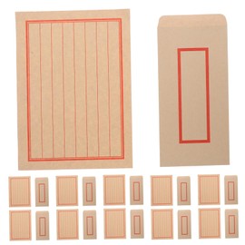 KICHOUSE 44pcs Retro Envelope Set with Self Sealing Paper for Letters Calligraphy and Greeting Cards Vintage Style Envelopes for Weddings Business Use and Present Wrapping