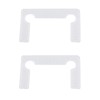 ZHYOHEN 10PCS White Mesh Bathroom Clip Rubber Gasket Replacement Kit