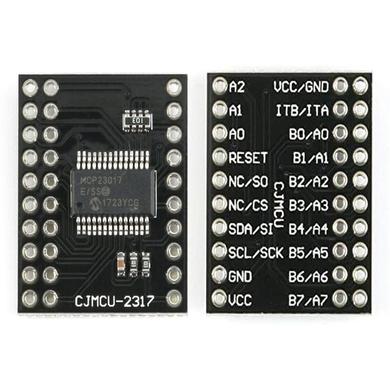 GERUI 5pcs MCP23017 Serial Interface I2C Bidirectional 16-Bit I/O Expander