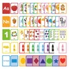 ZazzyKid Flash Cards for Toddlers Learning: 54 Double Sides Flashcards