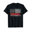Manuel Name American Flag - Manuel First Name T-Shirt