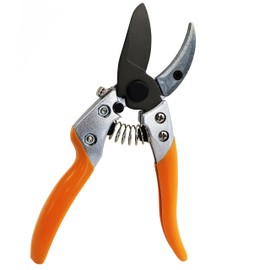 GRÜNTEK Secateurs BUZZARD, pruning shears anvil, TEFLON coated blade, garden pruner
