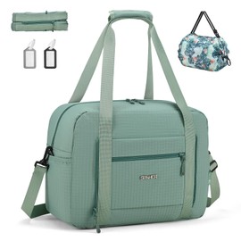 SPAHER Hand Luggage Bag 40 x 30 x 15 British Airways Eurowings Foldable Travel Bag Sports Bag Large Weekender Women Men Gym Bag Waterproof Duffle Bag Swimming Bag Fitness Bag, Green