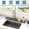 33 inch Sink Splash Guard Mat Faucet Drying Silicone Handle