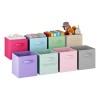 8 Color/pcs 11inch Cajas De Almacenamiento De Tela Plegables