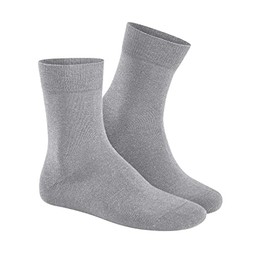 Hudson Men's Relax Cotton Soft Socks, Silver 0502