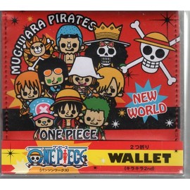 ワンピース　2つ折りウォレット　（キラキラ2nd)　麦わらの一味　財布