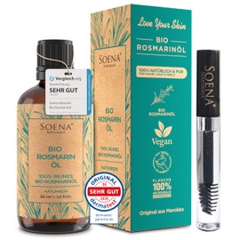 Organic Rosemary Oil | Promotes Hair Growth - Rosemary Essential Oil | With Eyelash Bottles | Natural & Pure - Hair Oil for Hair Loss - High Dose - Rosemary Oil Hair