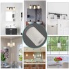 Voguad White Linen Frosted Glass Cylinder Lamp Shade with 1