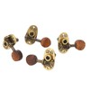 4 Pcs Ukulele Tuning Peg 2R 2L Metal Rosewood Elegant