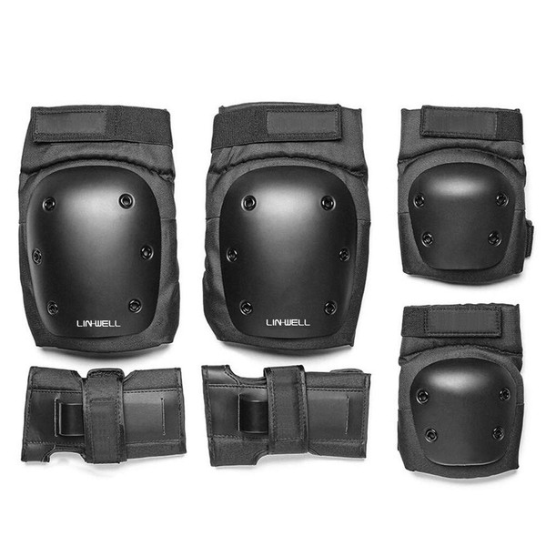 Skateboard Protector, Set of 6, Wrist, Elbow, Knee Guards, Skateboard