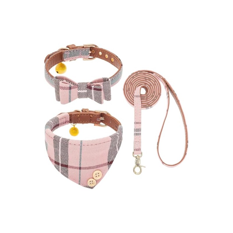 KOOLTAIL - Juego de collar y correa para perros pequeños