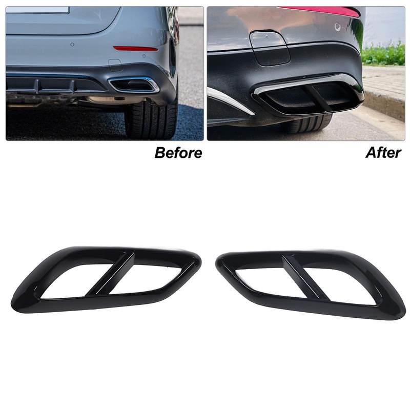 Rear Exhaust Tailpipe Cover Trim for E Class W214 AMG