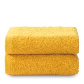 Top Towel Plus - Large Bath Towels - 2 Hand Towels or Washcloths - 50 x 100 cm - 100% Cotton - Gold