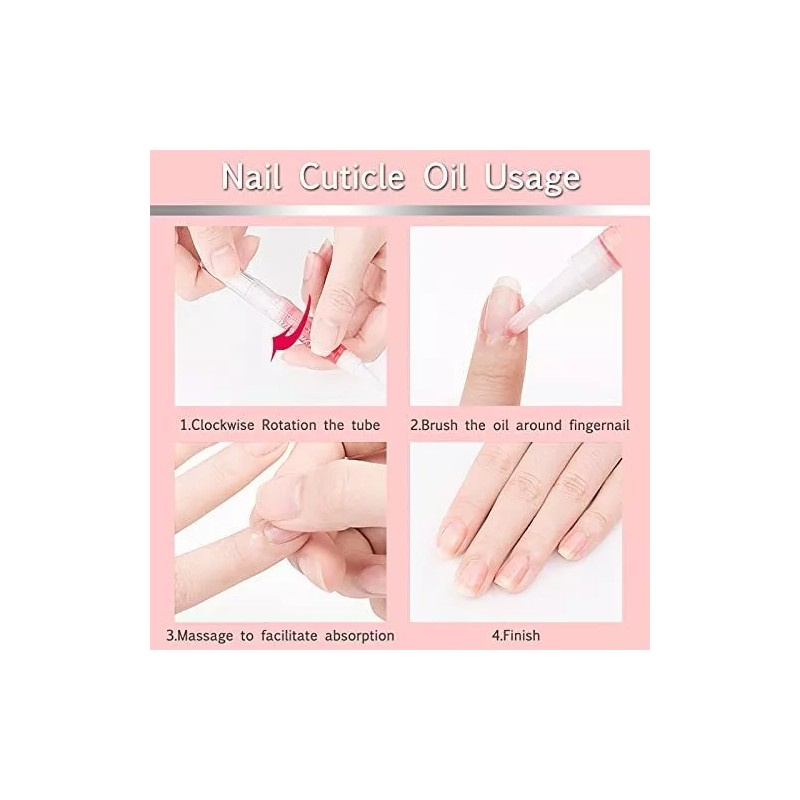 Sullmar Aceite Para Cuticula De Uñas Tipo Boligrafo Con 14pzs