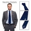 Yakuna Navy Blue Stars Men's Tie Gold Stars Shine Classic