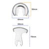 EMSea 4Pcs 1/2 Inch Semi Circle Diamond Blade 1/4 Inch