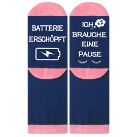 Jeasona Funny Gifts for Women Christmas Birthday Funny Socks Gift Ladies 39-42 Christmas Gifts for Women Gift for Women Birthday Gift for Women Gift Woman, Blue charging