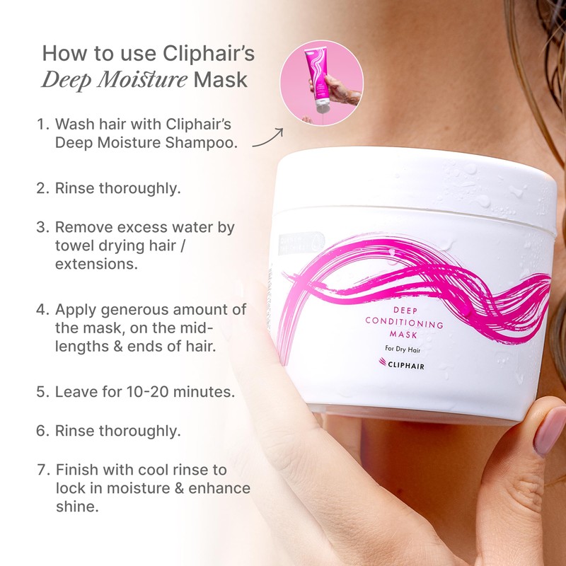 Cliphair Deep Conditioning Hair Mask for Hair Extensions and Dry