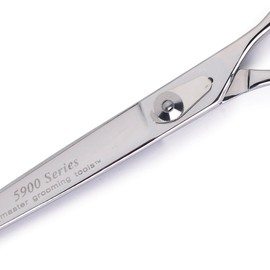 Master Grooming Tools 5900 Series Japanese Stainless Steel Shears — High-Performance Shears for Grooming Dogs - Curved, 7½"