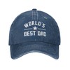 Worlds Best Dad Hat Cotton Adjustable Dad Baseball Cap Fathers