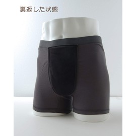 Safety Boxer Shorts, Set of 3, 3 Colors, 3L Size, Little Leakage, Urinary Leak, Light Incontinence Pants, Open Front Type