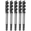 5Pcs Woodworking Drill Bit Metal Hole Saw Auger Bit 4-Fulte