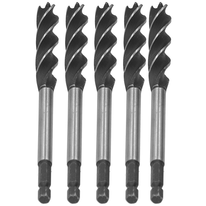 5Pcs Woodworking Drill Bit Metal Hole Saw Auger Bit 4-Fulte