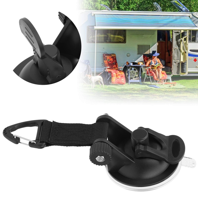 2pcs Heavy Duty Suction Cup Anchor with Securing Hook Tie