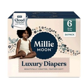Millie Moon New All Natural Millie Moon Disposable Diapers Cloud Touch Softness Size 6