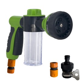 Garden Hose Spray Nozzle with 7 Adjustable Spray Watering Patterns, High Pressure Nozzle Sprayer for Plants, Car Wash,Cleaning, Pets
