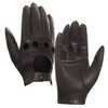 Harssidanzar Women's Leather Gloves Unlined Upgrade, Brown, Size L, brown