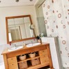 Among the parts, translucent school shower curtain consumables government office polka dot materials / 파츠 중 반투명 학교 샤워커튼 소모품 관공서 땡땡이 자재